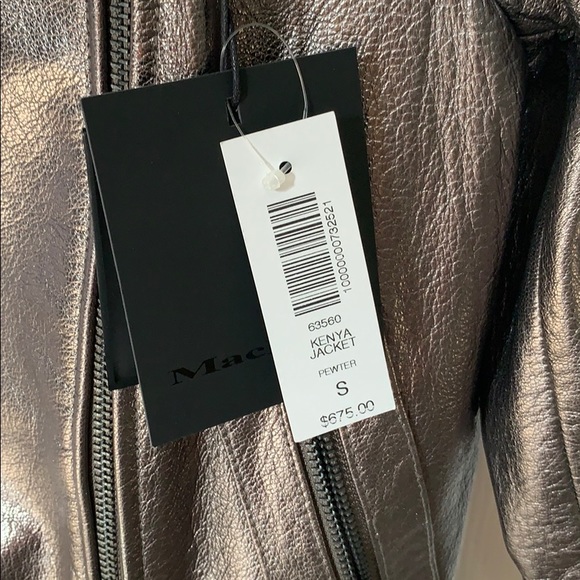 Aritzia Mackage Kenya Metallic Leather Jacket - Picture 3 of 6